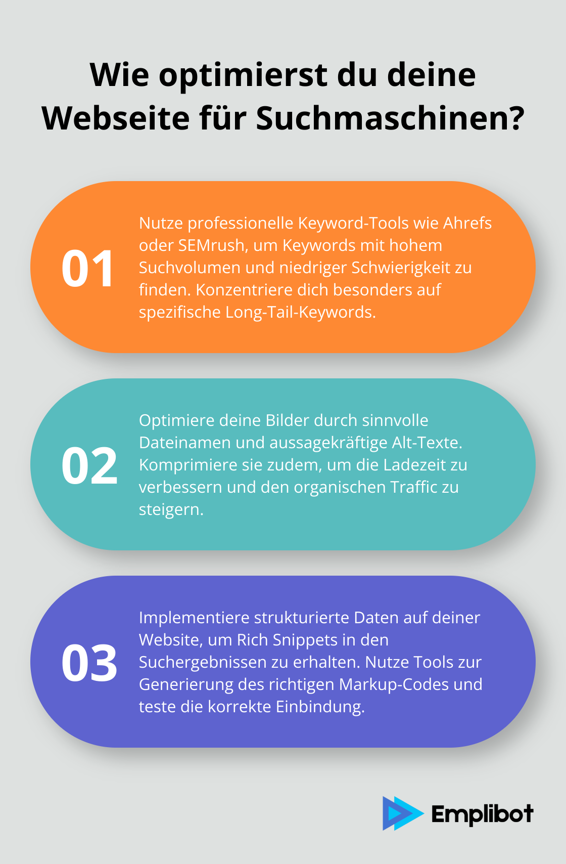 Infographic: Wie optimierst du deine Webseite für Suchmaschinen? - seo für redakteure