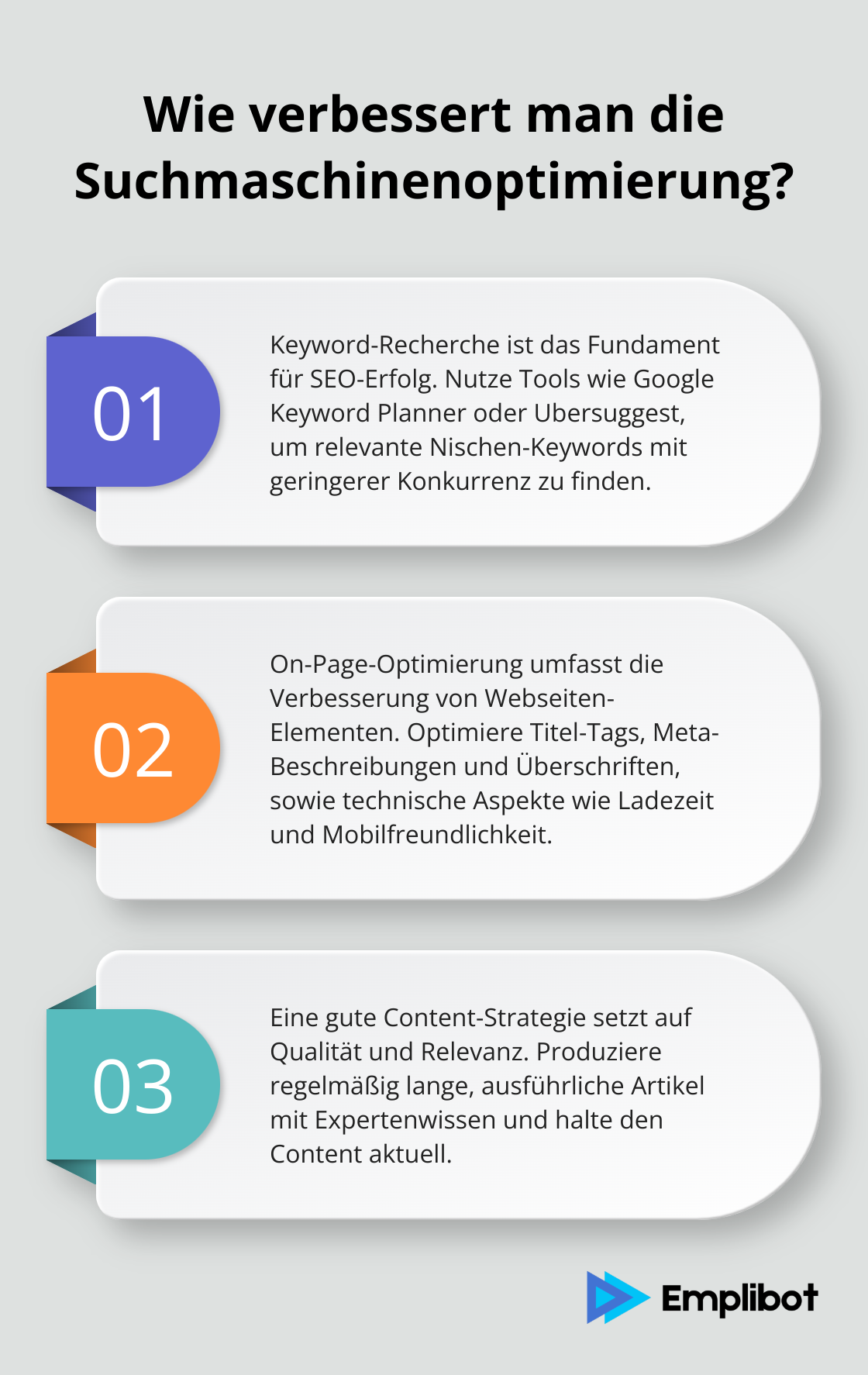 Infographic: Wie verbessert man die Suchmaschinenoptimierung?