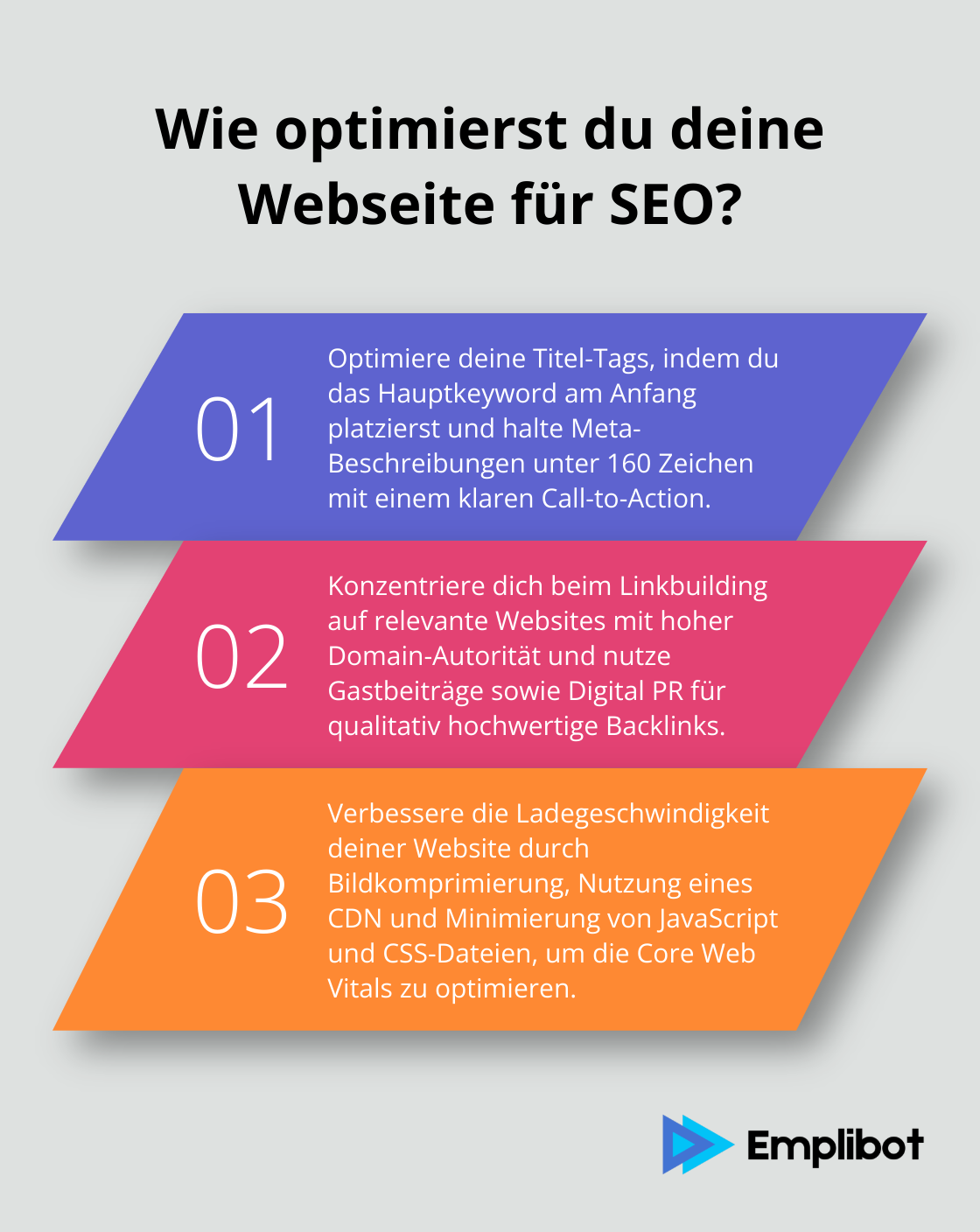 Infographic: Wie optimierst du deine Webseite für SEO? - seo-leistungen