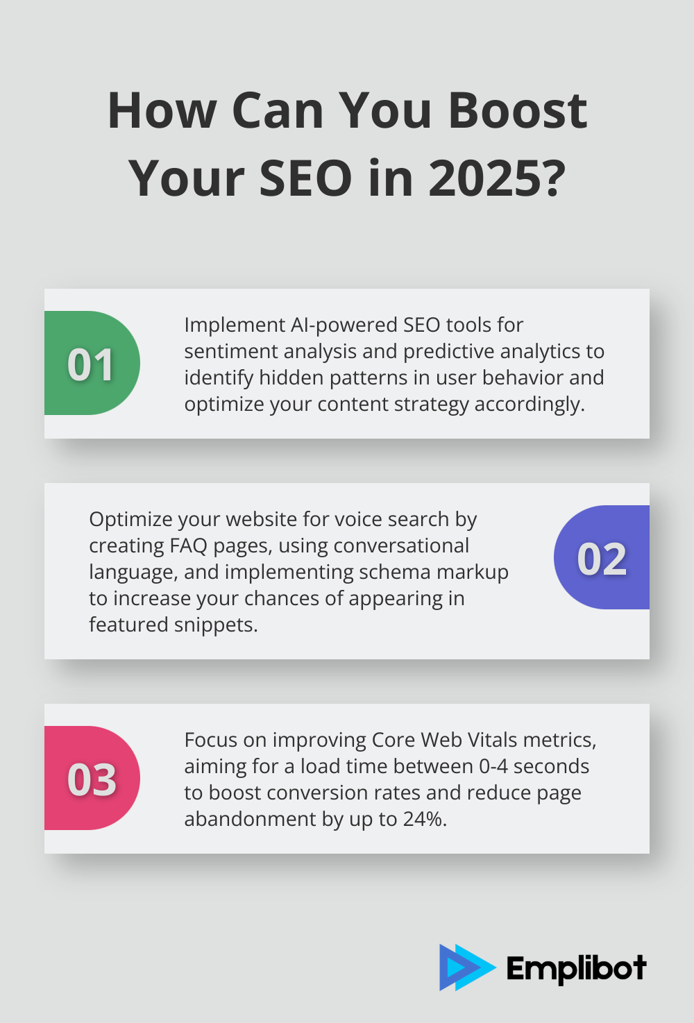 Infographic: How Can You Boost Your SEO in 2025? - seo marketing campaigns