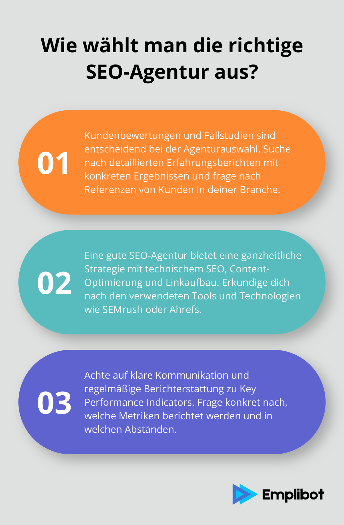 Infographic: Wie wählt man die richtige SEO-Agentur aus?