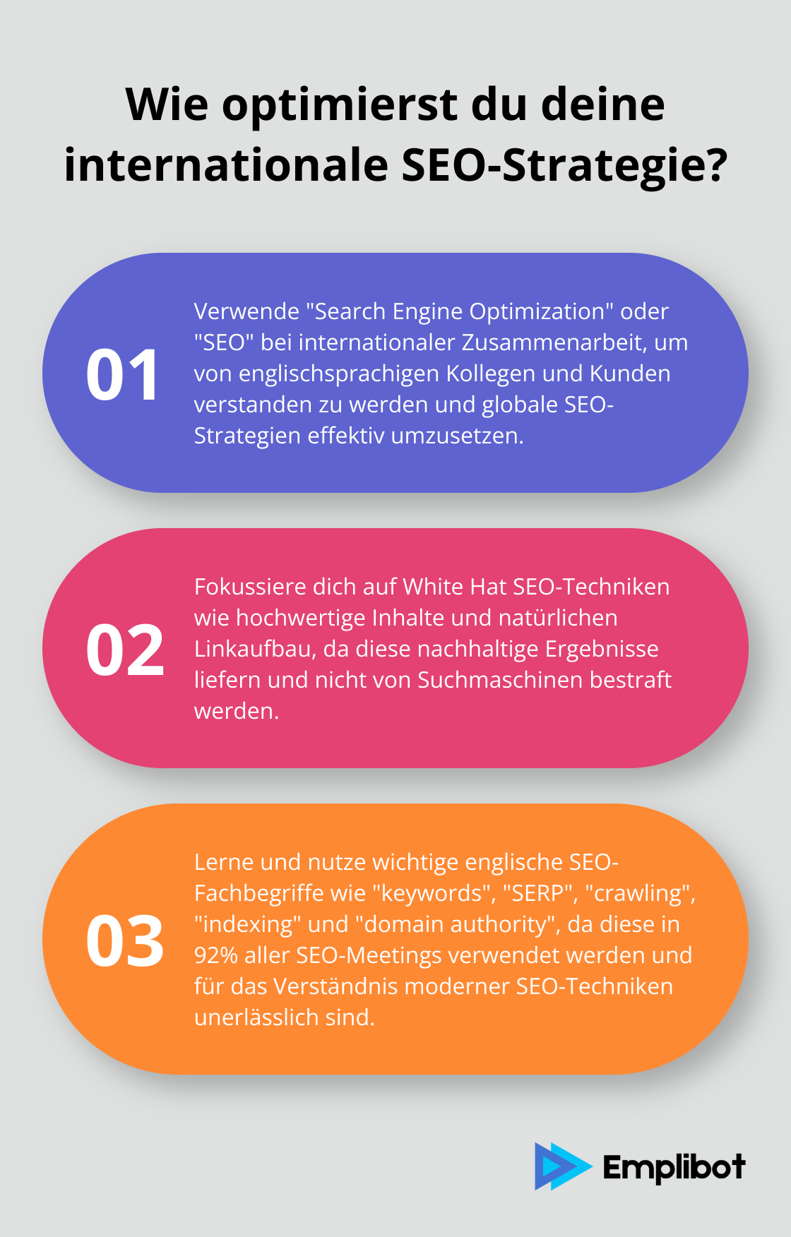 Infographic: Wie optimierst du deine internationale SEO-Strategie? - suchmaschinenoptimierung englisch