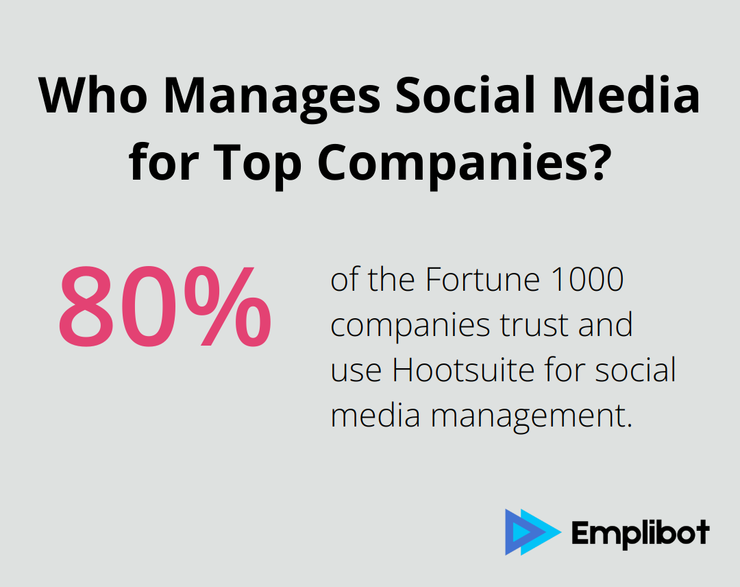 Infographic: Who Manages Social Media for Top Companies? - tools of digital marketing