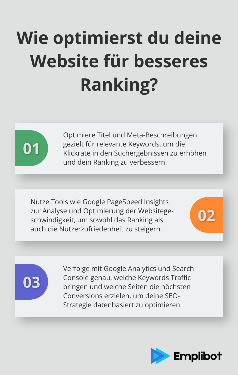 Infographic: Wie optimierst du deine Website für besseres Ranking?