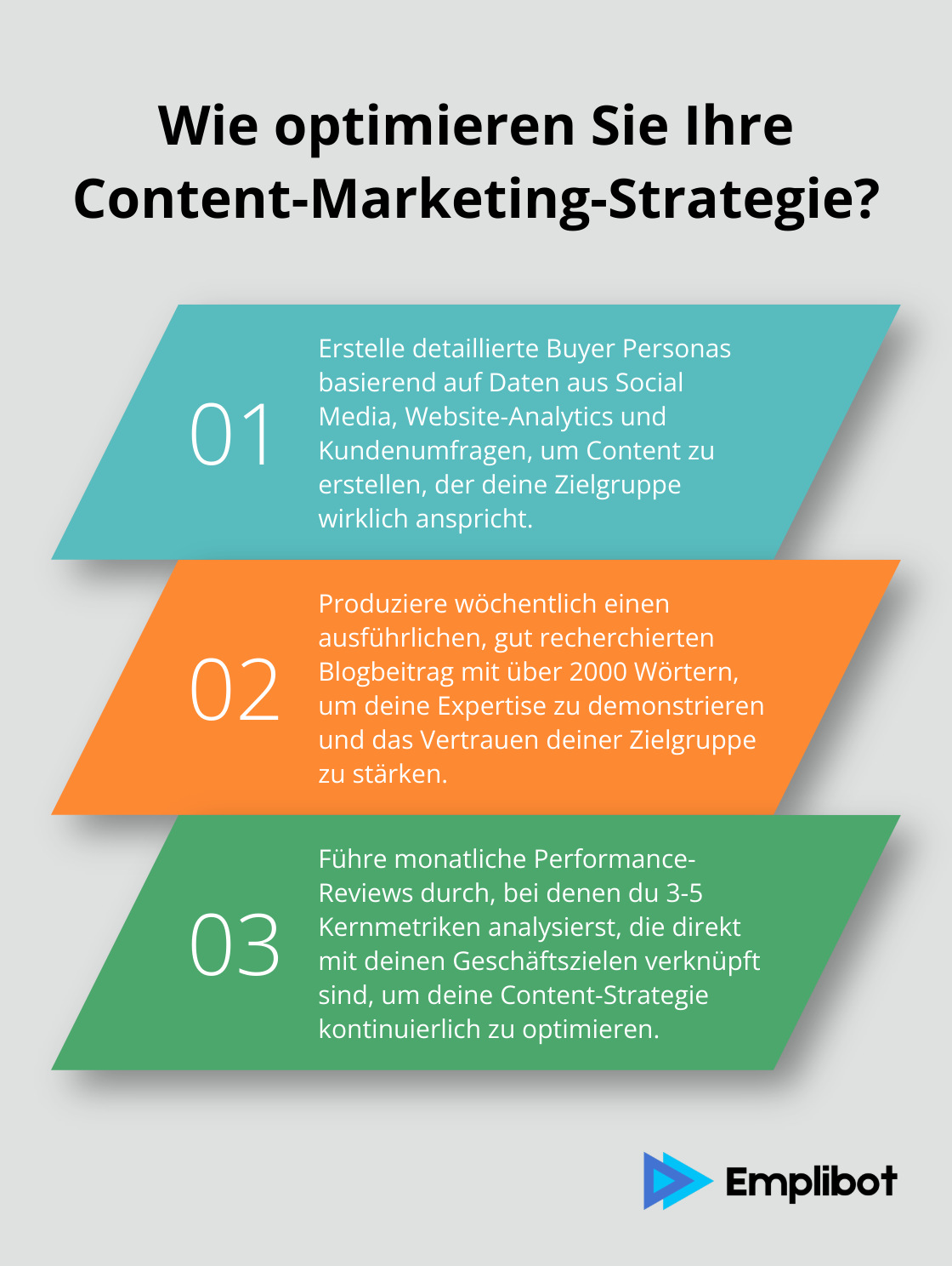 Infographic: Wie optimieren Sie Ihre Content-Marketing-Strategie? - ziele content marketing